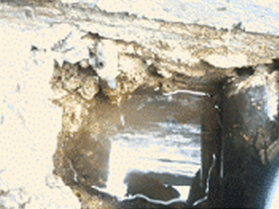 누수 현장 사진