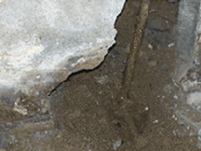 누수 현장 사진