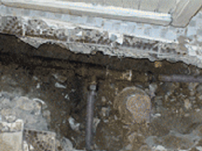 누수 현장 사진