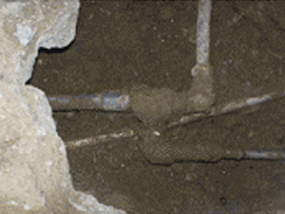 누수 현장 사진