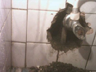 누수 현장 사진